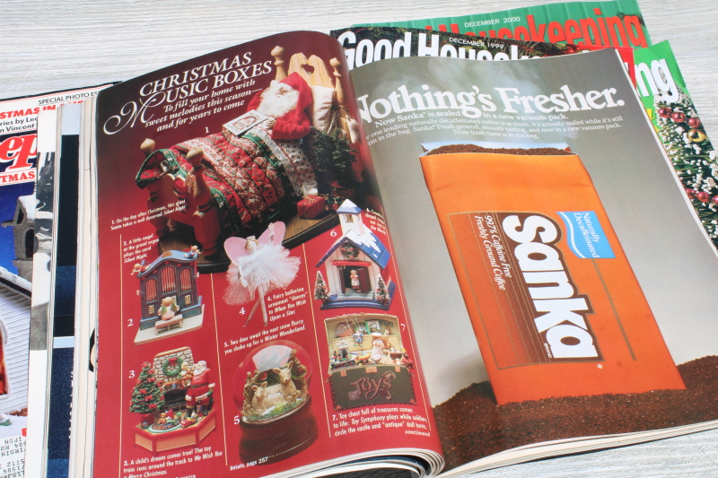 photo of 80s 90s vintage Good Housekeeping Christmas magazines lot, holiday recipes,tons of cookies & baking, ads! #8